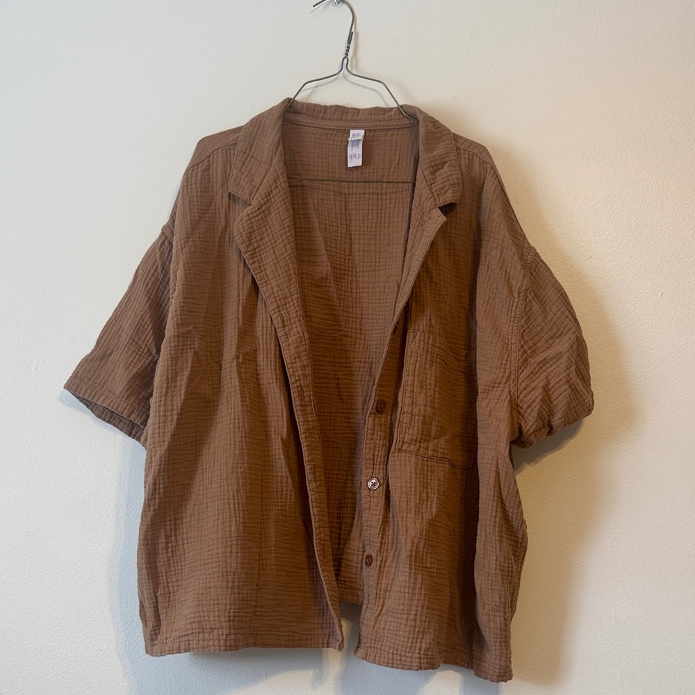 Stars Above Tan Textured Shirt